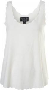 Topshop scallop vest - saved by Chic n Cheap Living