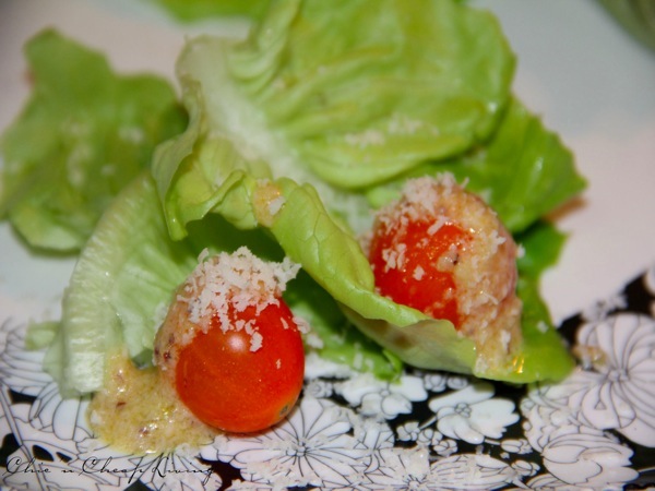 Caesar salad closeup - by Chic n Cheap Living