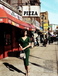 Fifties by pizzeria Miranda Kerr US Harpers Bazaar April 2012-saved by Chic n Cheap Living