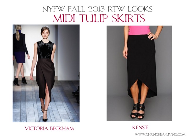 NYFW Fall 2013 RTW Midi tulip skirts by Chic n Cheap Living