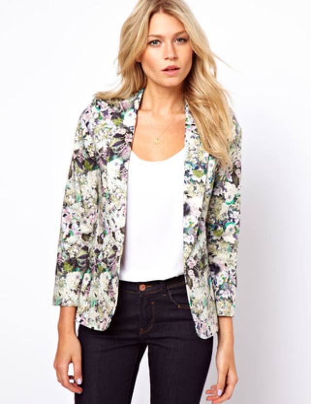 ASOS OASIS Floral blazer - saved by Chic n Cheap Livig