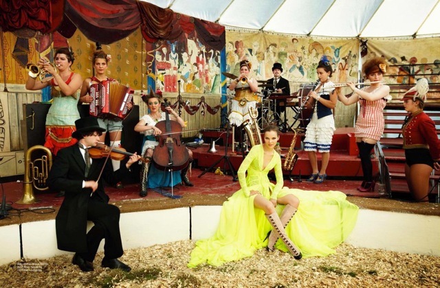 Circus and orchestra Rollup in Marie Claire Australia Jan 2013 - saved by Chic n Cheap Living