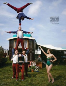 Circus and pyramid Rollup in Marie Claire Australia Jan 2013 - saved by Chic n Cheap Living