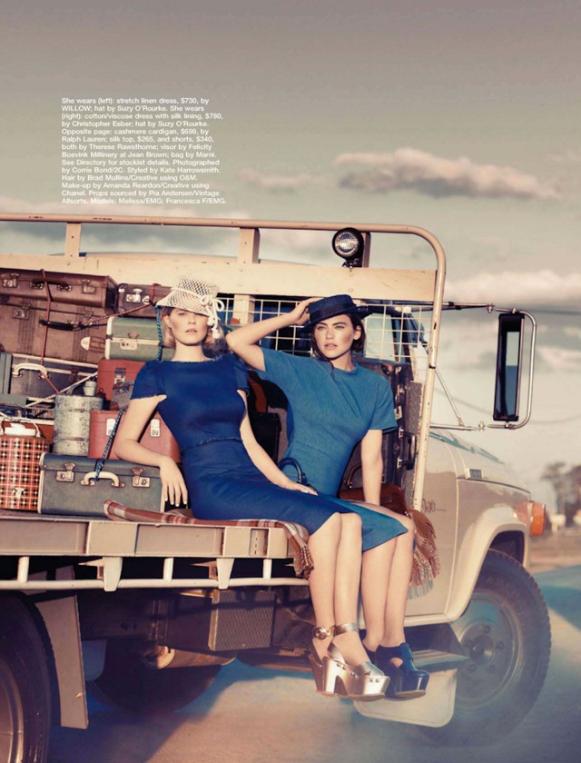 Road Trip Two for the road sitting in back Marie Claire Australia Dec 2012 - saved by Chic n Cheap Living