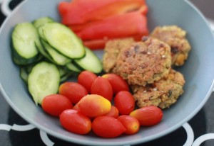 Baked falafel in bowl 2 - by Chic n Cheap Living