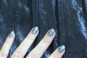 Nails Inc Wave Metallic polish in Trafalgar Square against purse- by Chic n Cheap Living
