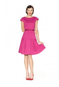 kate_young_for_target_look fitted pink dress - saved by Chic n Cheap Living