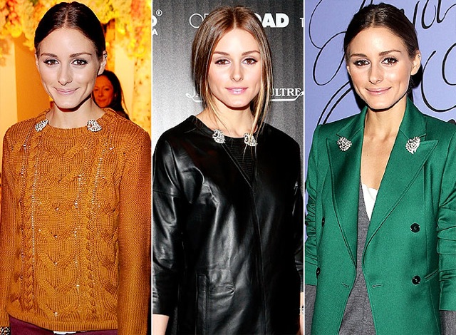 olivia-palermo brooches on People Stylewatch - saved by Chic n Cheap Living