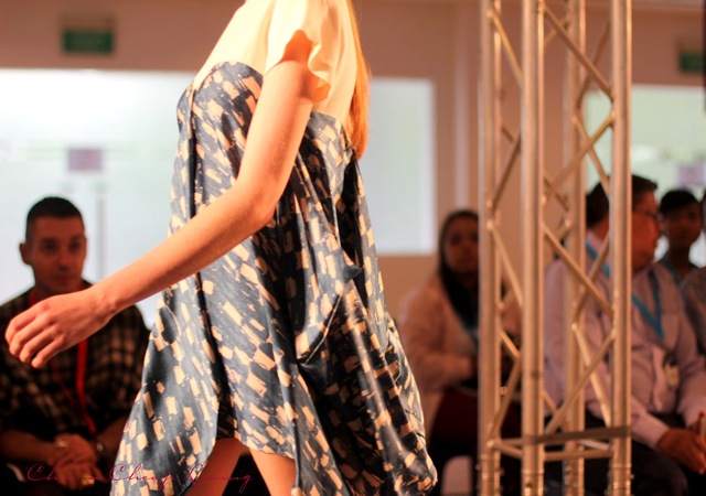 Blueprint fashion show silk dress -by Chic n Cheap Living