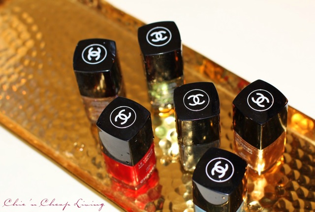 Chanel nail polish tops by Chic n Cheap Living