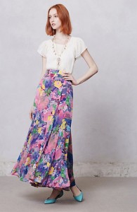Peter Som for Anthropologie Talitha postcard skirt - saved by Chic n Cheap Living