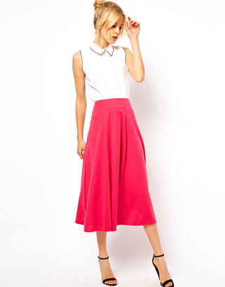 ASOS midi skirt with stitch waist detail - saved by Chic n Cheap Living