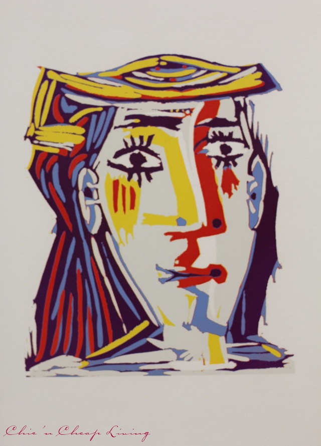 STPI Picasso exhibit woman with a hat multicolor - saved by Chic n Cheap Living