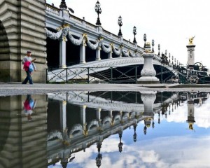 Reflections-of-Paris by Joanna Lemanska by bridge - saved by Chic n Cheap Living