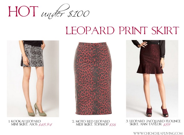 Hot under $100 Leopard print skirt by Chic n Cheap Living
