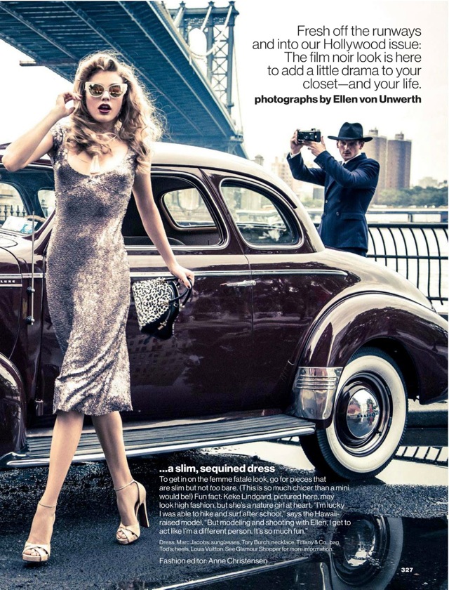 City and the Lady Wore Marc Jacobs dress US Glamour Sept 2013 - saved by Chic n Cheap Living
