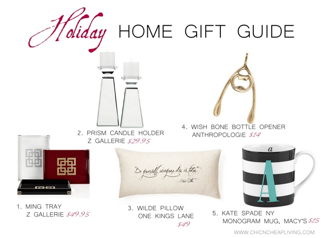 Holiday 2013 Home gift guide by Chic n Cheap Living