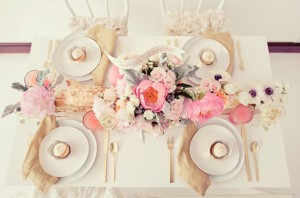 gold-flatware table setting - saved by Chic n Cheap Living