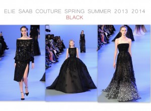 Elie Saab Spring Summer 2014 couture - black white and black - created by Chic n Cheap Living