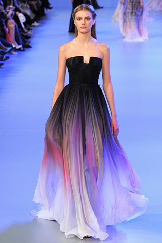 Elie Saab Spring Summer couture 2013 2014 gradient gown - saved by Chic n Cheap Living