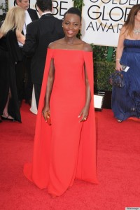 Golden Globes 2014 Lupita Nyong'o in Ralph Lauren - saved by Chic n Cheap Living