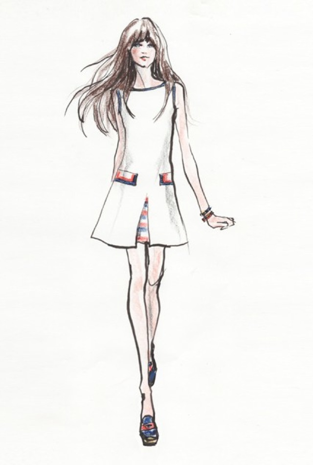 zooey-deschanel-for-tommy-hilfiger-vogue white dress - saved by Chic n Cheap Living