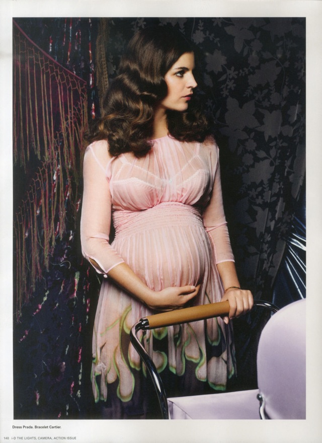 pregnant pink dress i_d julia Reston Roitfield - saved by Chic n Cheap Living