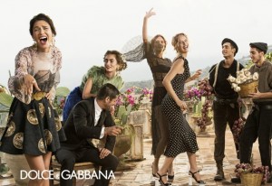 Dolce and Gabbana Spring Summer 2014 by Domenico Dolce with garlic basket - saved by Chic n Cheap Living