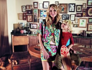 Friends Marie Claire Italy January 2014 - Angela Lindvall with kid in costume - saved by Chic n Cheap Living