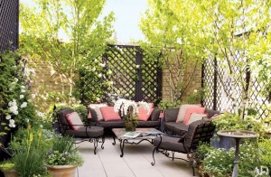 Bette Midler garden Sawyer Benson furnishings Architectural Digest - saved by little luxury list