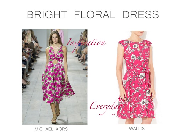 Michael Kors Bright floral dress inspiration Spring Summer 2015