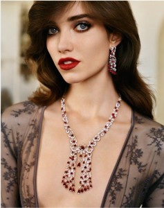 Grace Vogue Paris October 2014 Graff Diamonds necklace