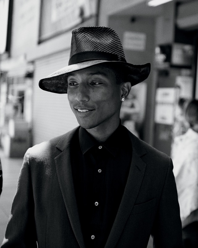 Pharrell Williams in fedora for WSJ Magazine September 2014 - little ...