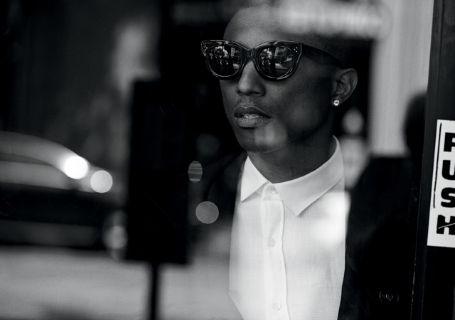 Pharrell Williams in sunglasses for WSJ Magazine September 2014