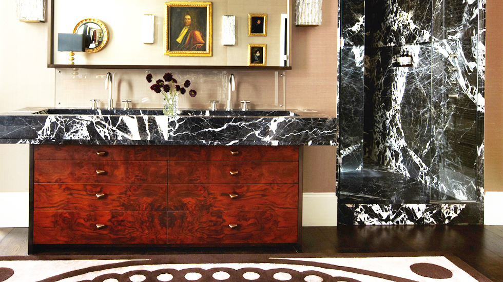Burl wood sink on Domaine - saved by little luxury list
