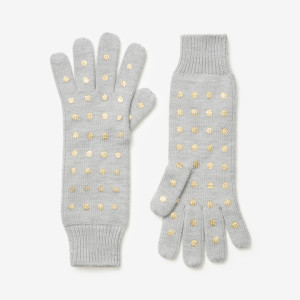 Saturday gold dot gloves