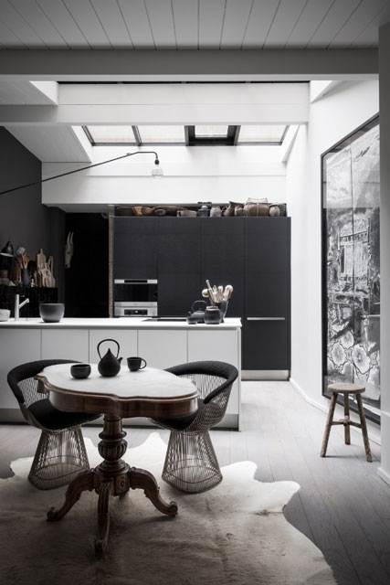 Black and gray Maison Hand design kitchen- saved by little luxury list