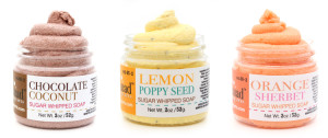 Naiad Soap arts mini lemon poppy seed