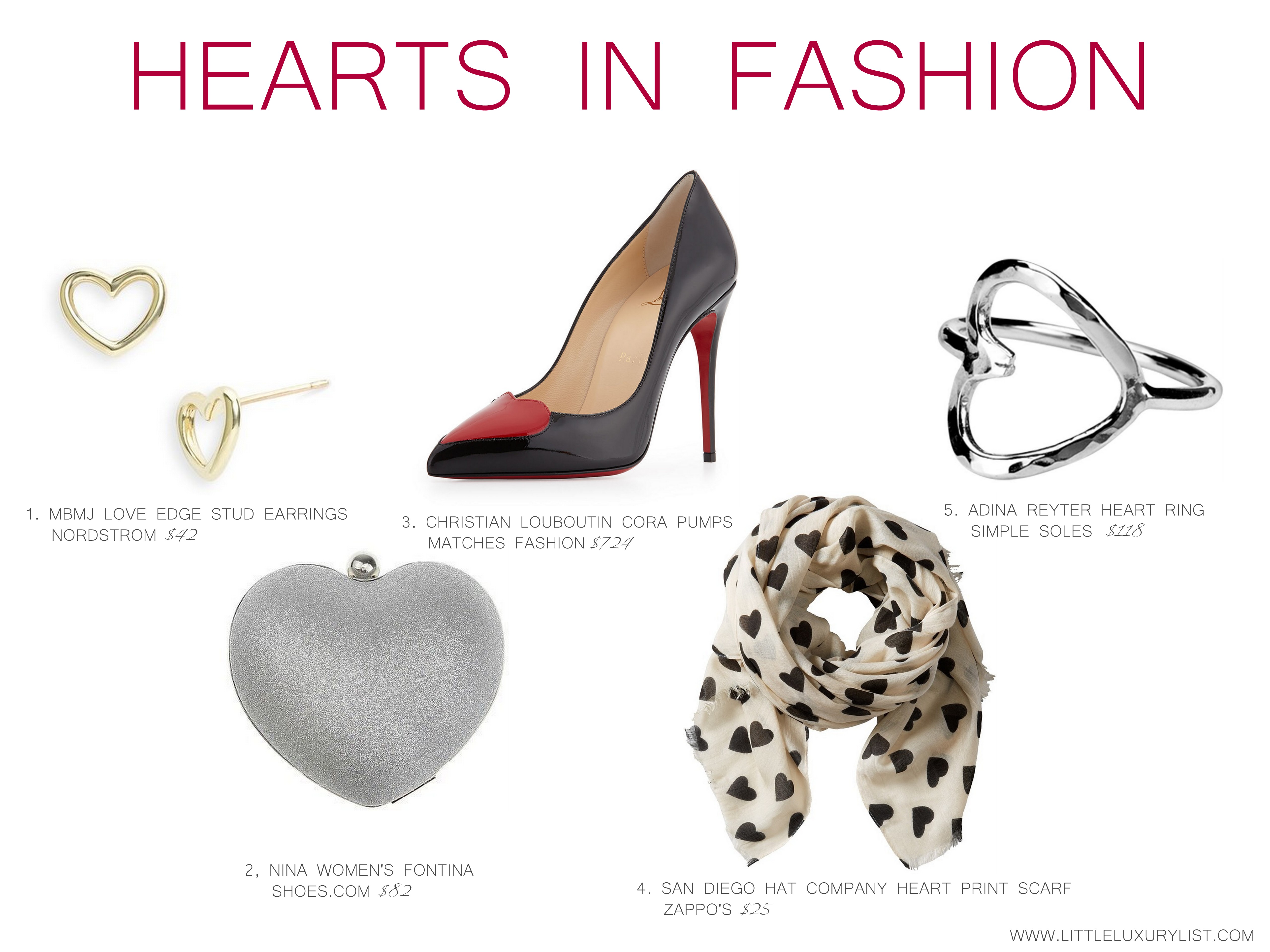 Hearts in Fashion by little luxury list