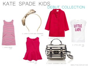 Kate Spade Kids Debut collection by little luxury list