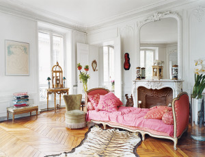 Erin Fetherston pink settee in Vogue