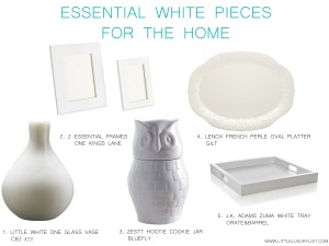 Essential white pieces for the home by little luxury list