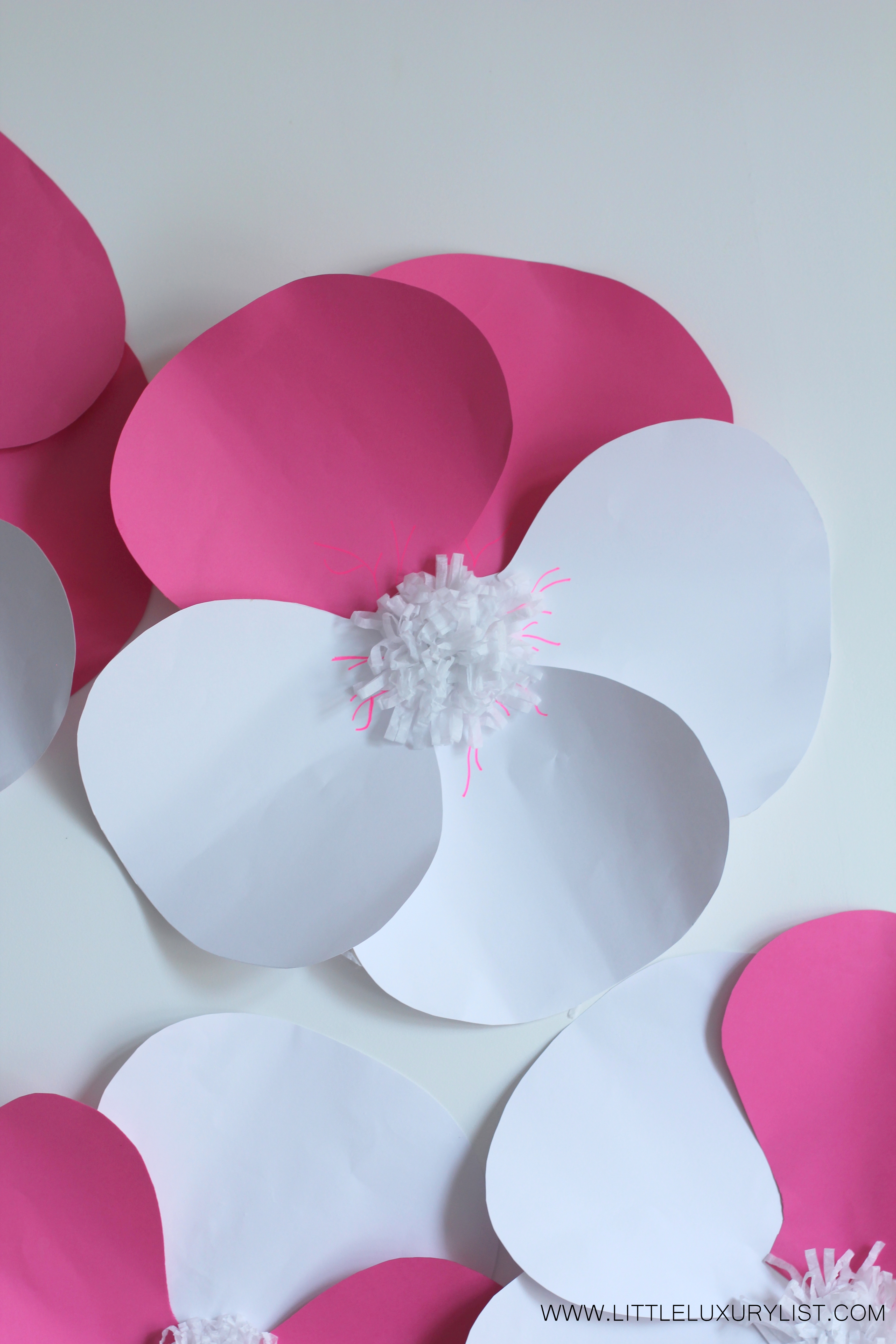 Paper pansy group by little luxury list