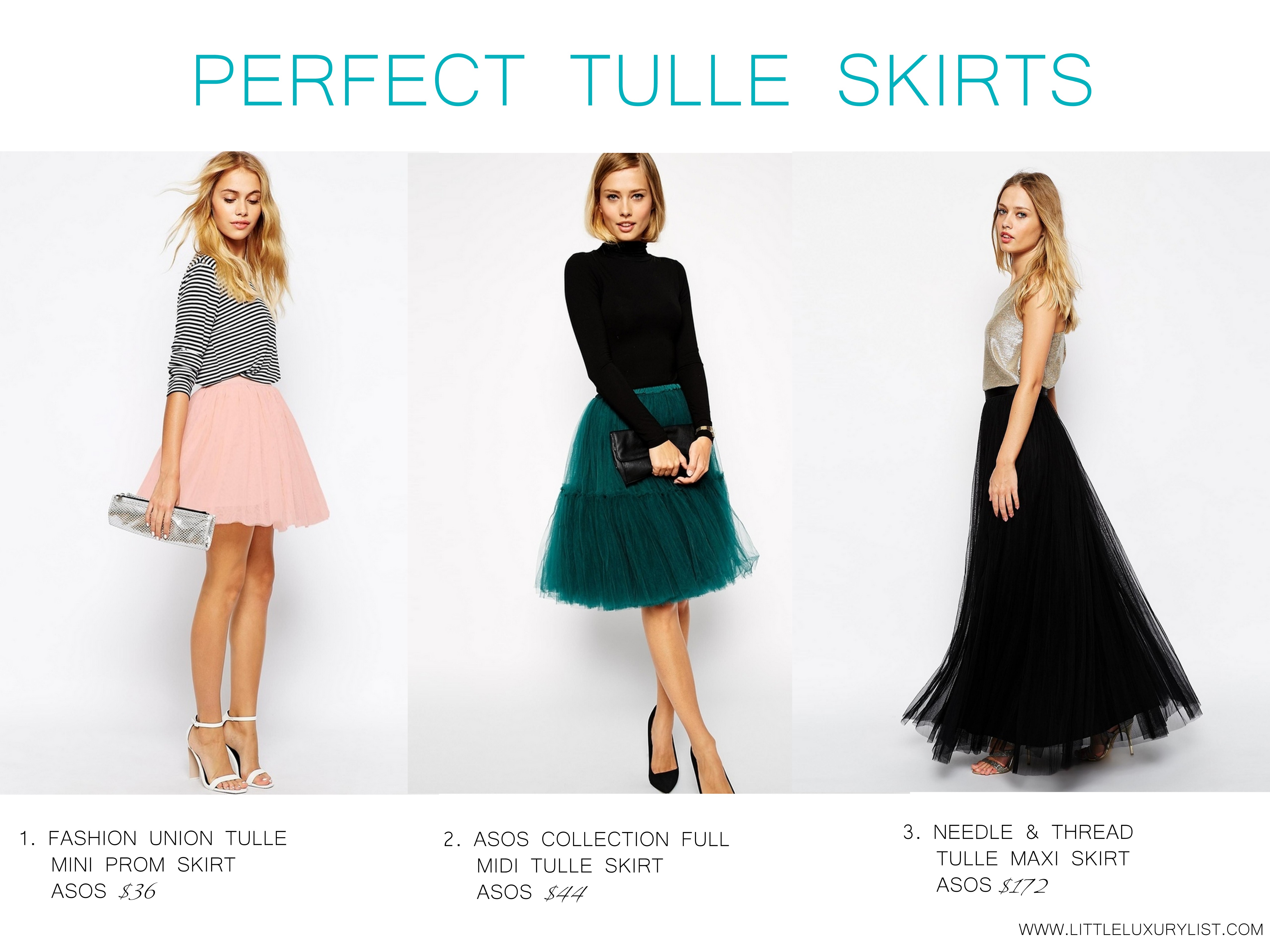 Perfect tulle skirts by little luxury list