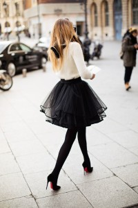 Tulle skirt from whowhatwear.com