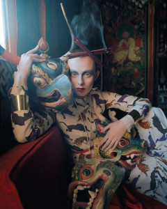 In the Land of Dreamy Dreams Karen Elson Stella McCartney outfit shot by Tim Walker for UK Vogue May 2015