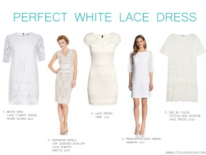 Perfect white lace dresses by little luxury list