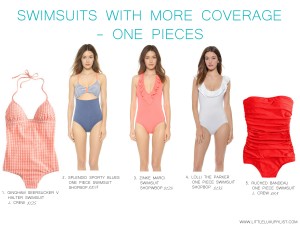 Swimsuits with more coverage - one pieces - by little luxury list