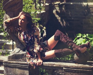 Alicia Vikander by David Bellemere for The Edit boho dress