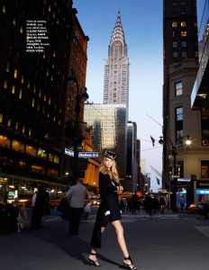 NYC Elle Germany June 2015 Marloes Horst By Arthur Elgort in Chanel smoking vest